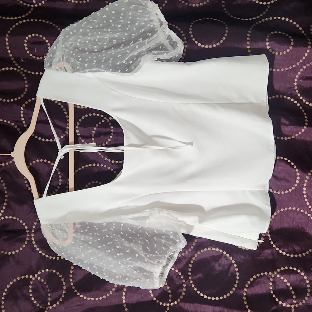 ASOS ELEGANT White Women's Top Size 14. - Picture 2 of 10